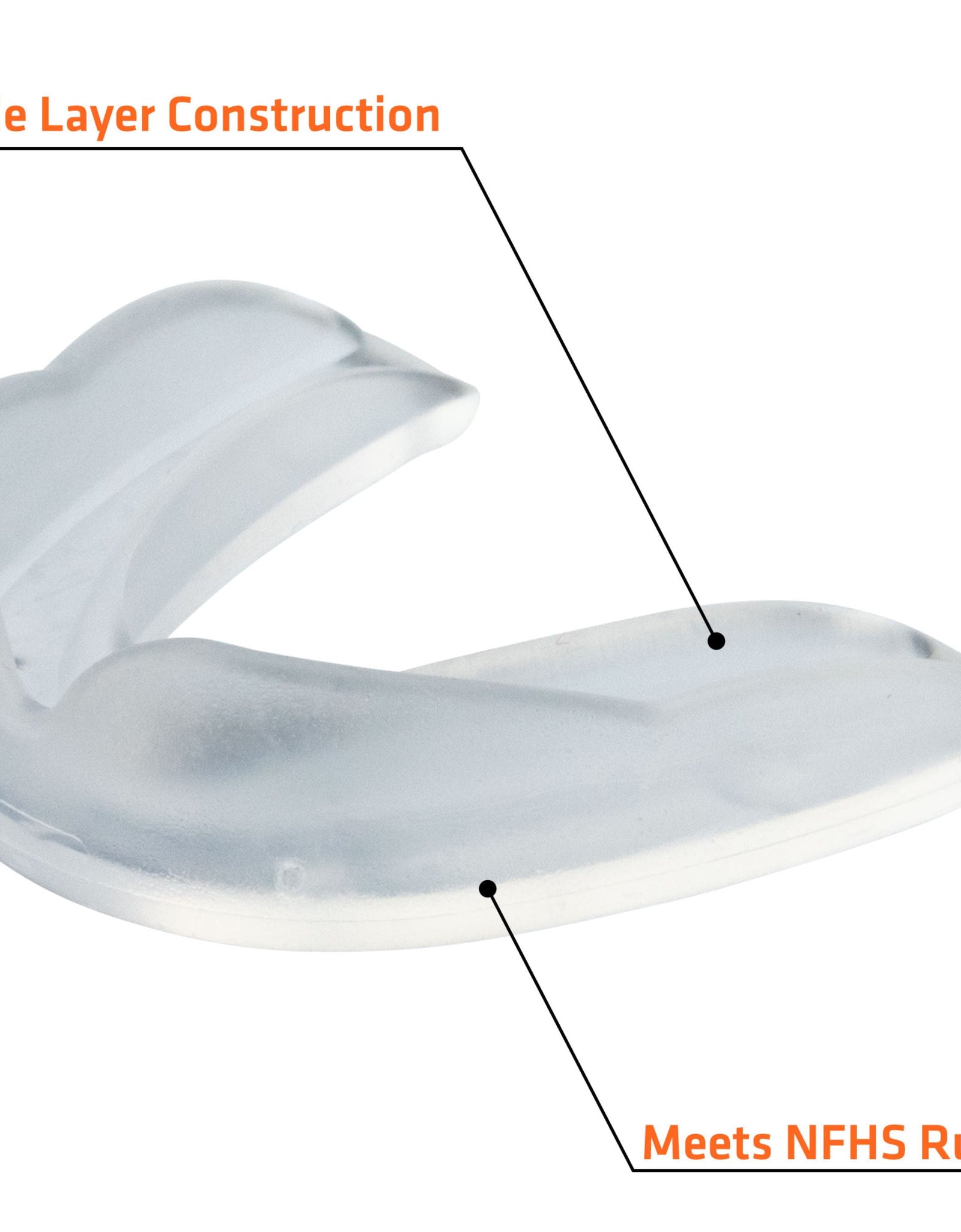 Sport | EZ Sport Clear Mouthguard | Adult | Multi-Sport