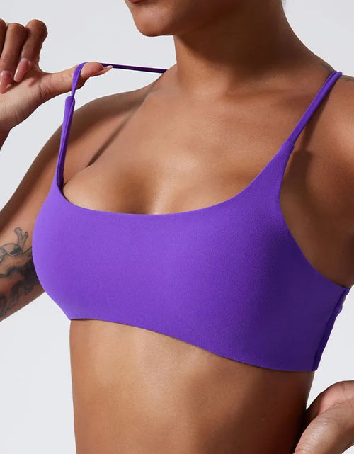 Load image into Gallery viewer, Super Soft Fabric Back Cross Sports Bra Gym Top Women Higher Quality Yoga Clothes Women Fitness Running Bra Workout Yoga Bra
