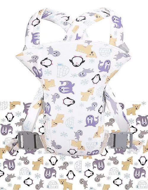 Load image into Gallery viewer, 4 in 1 Baby Carrier,Ergonomic Infant Carrier Backpack,Breathable Front Back Carrying Wrap Seat for Newborn Toddlers up to 33 Lbs,Colorful
