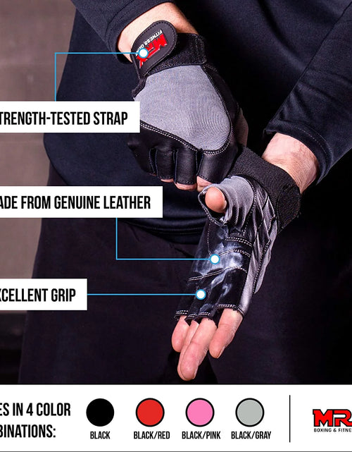 Load image into Gallery viewer, Weight Lifting Gloves Gym Training Bodybuilding Fitness Glove Workout Men &amp; Women Pink XS
