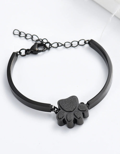 Load image into Gallery viewer, Pet Cremation Jewelry for Ashes for Dog/Cat Ashes Keepsake Urn Bracelet for Women Men Stainless Steel Remembrance Memorial Gift for Loss of Loved Furry Friend with Fill Kit and Gift Box

