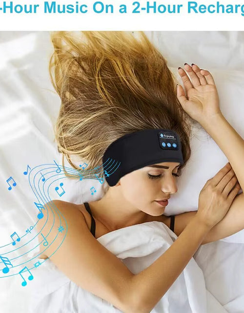 Load image into Gallery viewer, Fone Bluetooth Earphones Sports Sleeping Headband Elastic Wireless Headphones Music Eye Mask Wireless Bluetooth Headset Headband
