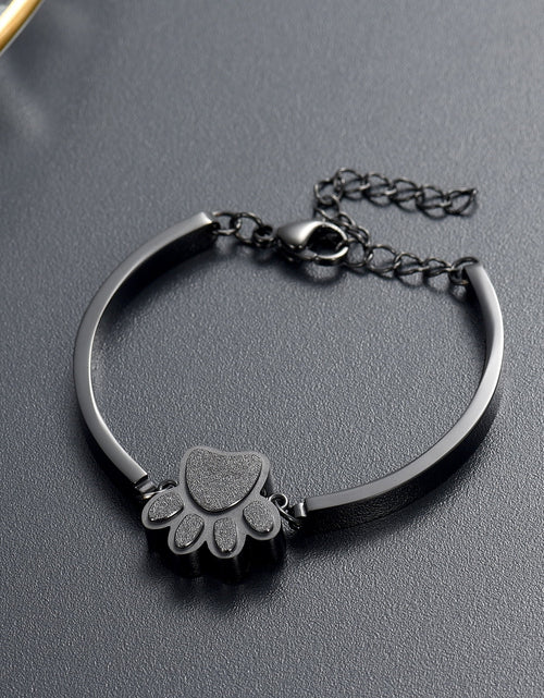 Load image into Gallery viewer, Pet Cremation Jewelry for Ashes for Dog/Cat Ashes Keepsake Urn Bracelet for Women Men Stainless Steel Remembrance Memorial Gift for Loss of Loved Furry Friend with Fill Kit and Gift Box
