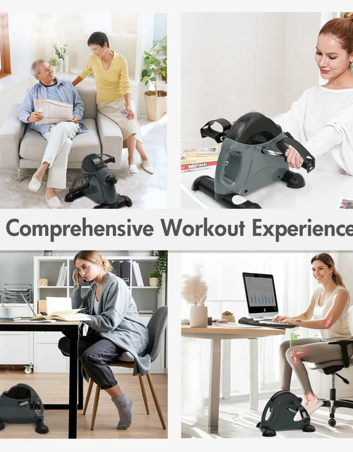 Load image into Gallery viewer, under Desk Exercise Bike, Foot Pedal Exerciser, Portable under Desk Pedal Stepper with Digital Display, Mini Leg Exerciser for Home
